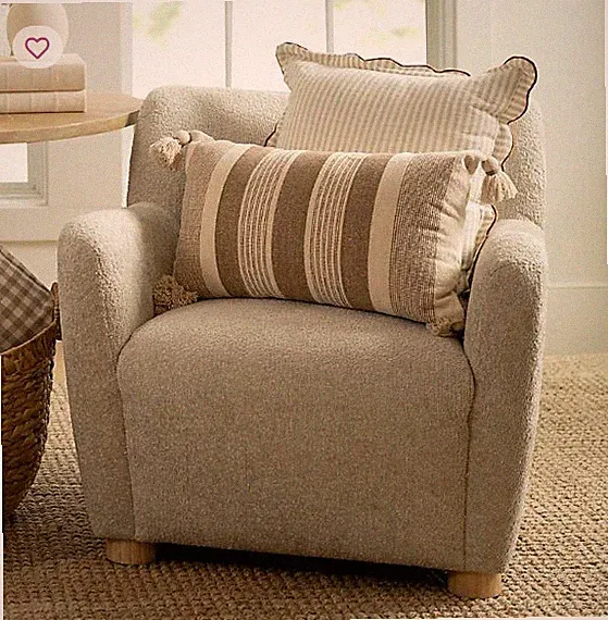 Astor Natural Upholstered Armchair | Comfortable Modern Fabric Seating for Livin