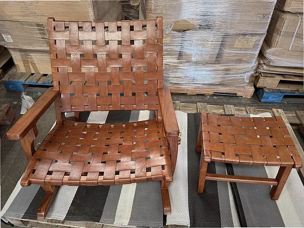 Leather Rocking Chair New - Homegoods